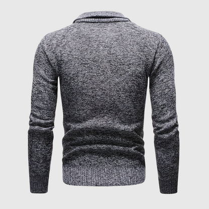 Męski Stylowy Sweter z Zamkiem z Wysokiej Jakości Materiałów z Oddychających Tkanin