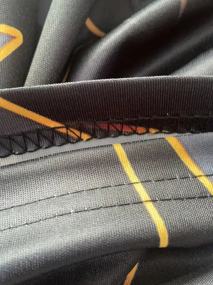 Męska Nowoczesna Bawełniana Koszula Casual z Krótkim Rękawem w Geometryczny Wzór