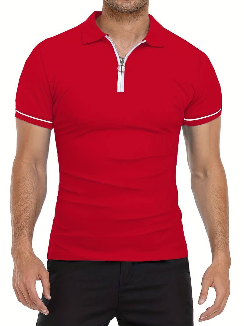 Variant image for Męska Oddychająca Koszulka Golfowa z Krótkim Rękawem z Materiału Wydajnościowego-22