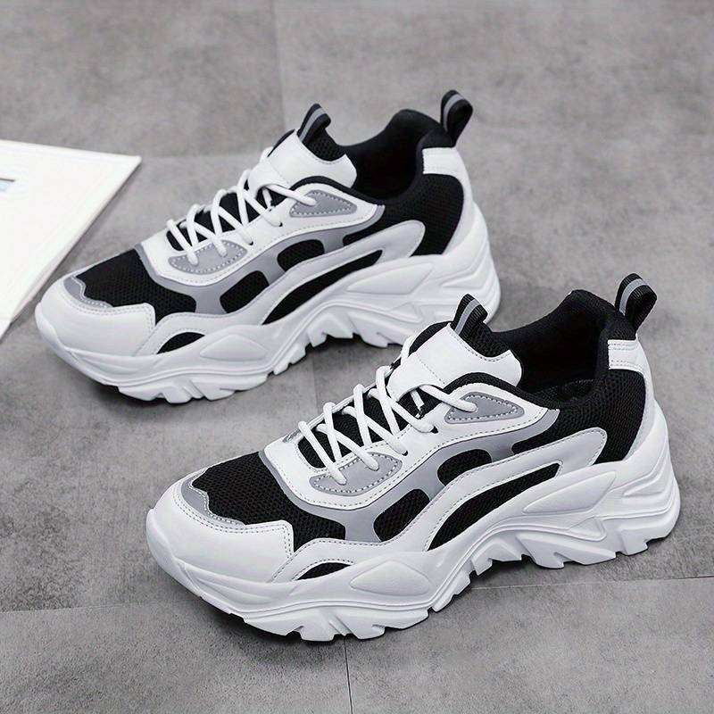 Damskie Stylowe Syntetyczne Sneakersy z Odbijającymi Elementami