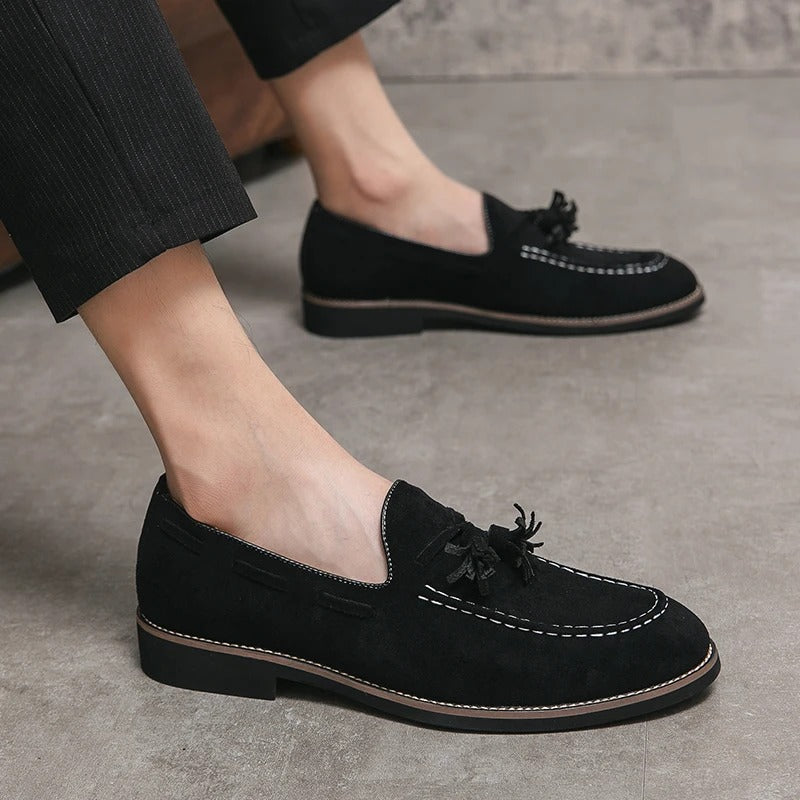 Variant image for Męskie Eleganckie Zamszowe Loafersy z Klasycznym Detalem-12