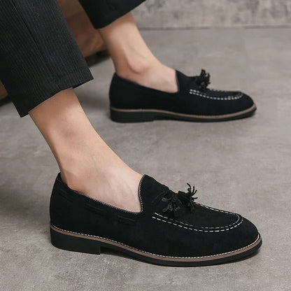 Variant image for Męskie Eleganckie Zamszowe Loafersy z Klasycznym Detalem-12