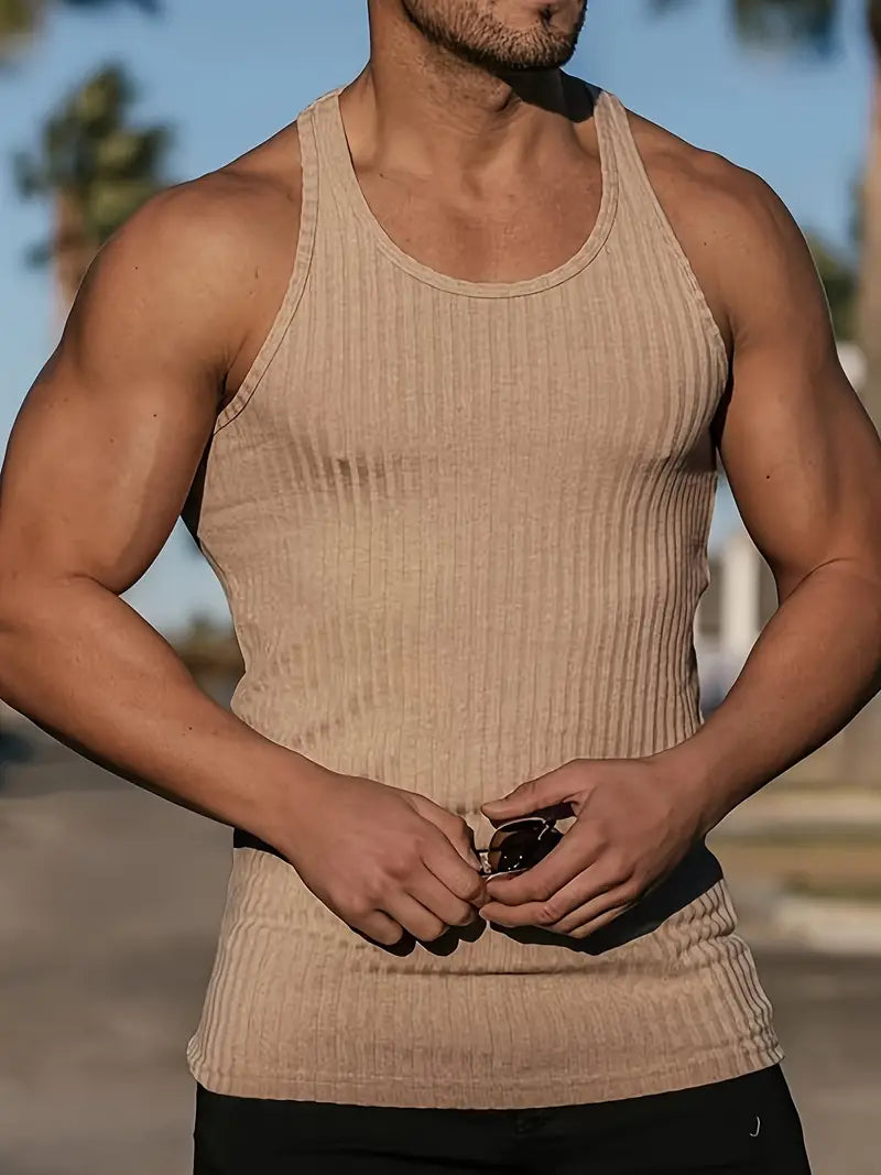 Variant image for Męski Oddychający Tanktop z Komfortowym Krojem do Aktywności Sportowych-13