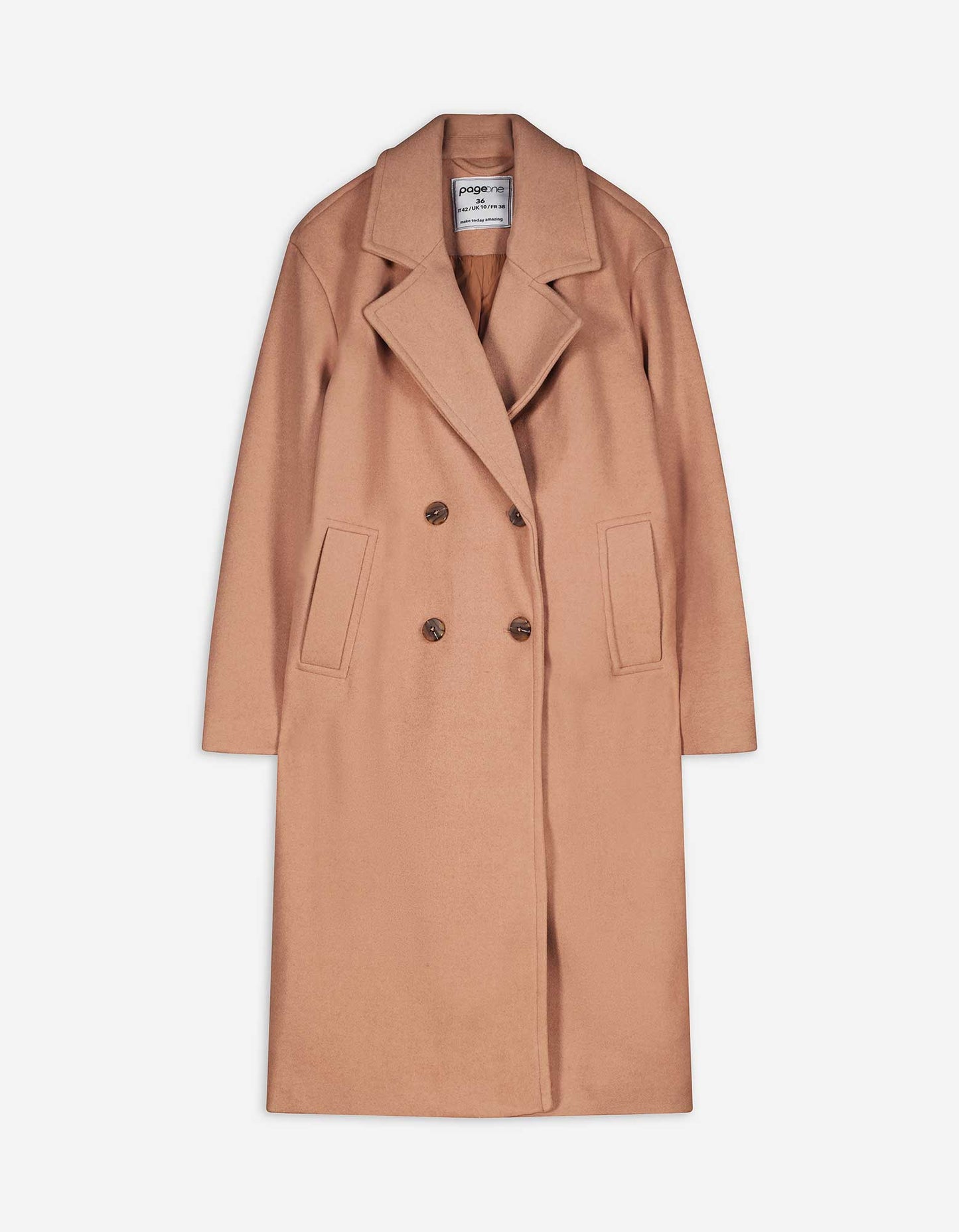 Damski Elegancki Wysokiej Jakości Trenchcoat z Podwójnymi Guzikami