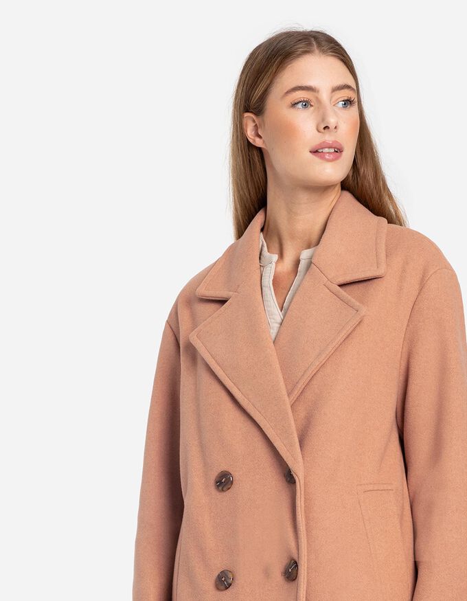 Damski Elegancki Wysokiej Jakości Trenchcoat z Podwójnymi Guzikami