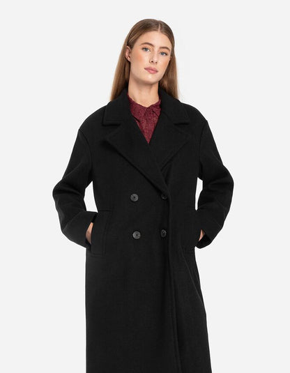 Damski Elegancki Wysokiej Jakości Trenchcoat z Podwójnymi Guzikami