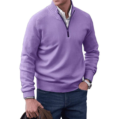 Variant image for Męski Elegancki Kaszmirowy Sweter z Ritsą z Optymalną Regulacją Wilgoci-25