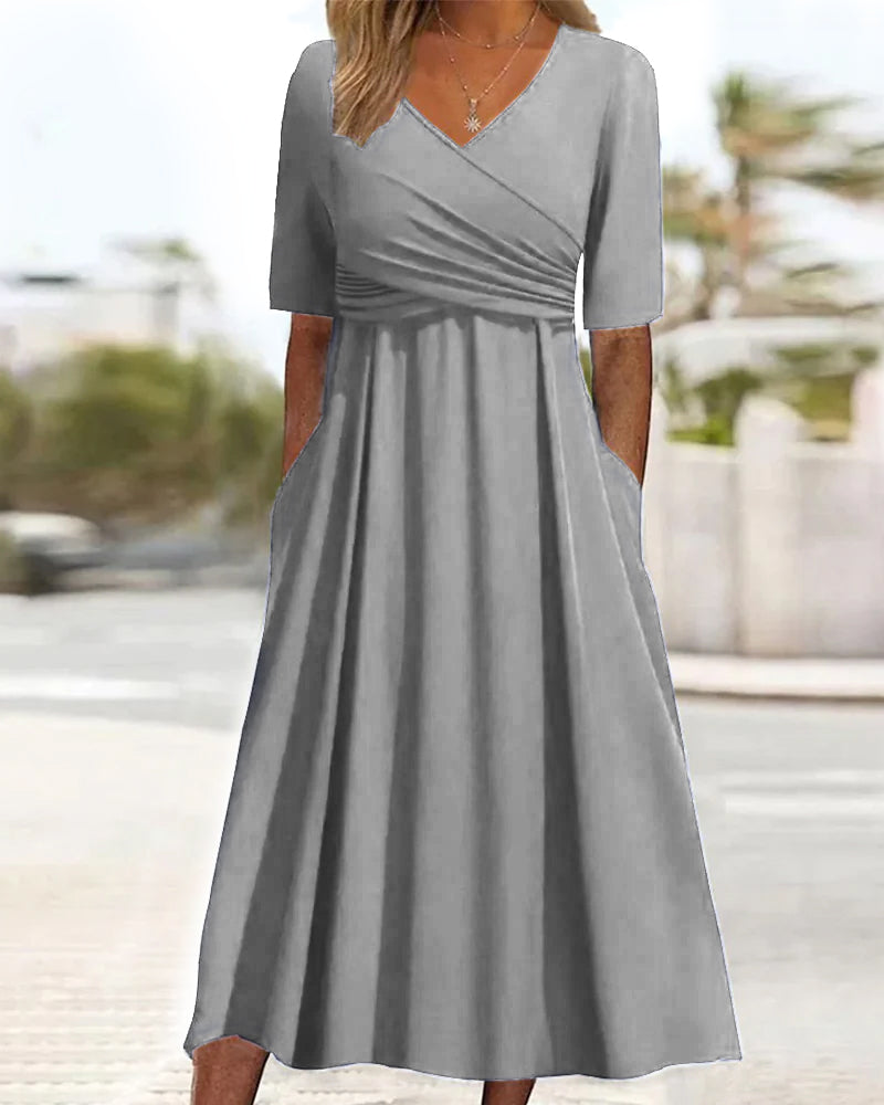 Variant image for Kobieta Elegancka Wysokiej Jakości Sukienka z Flattering Silhouette-9