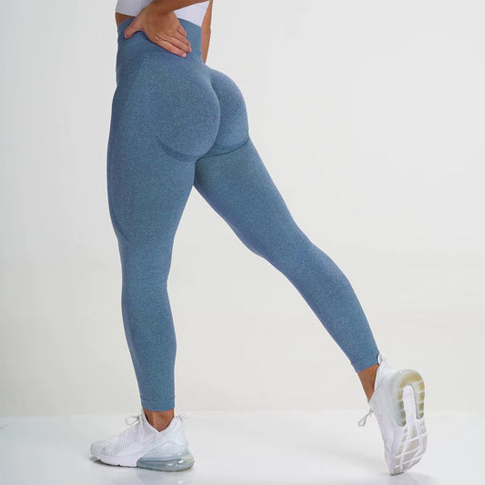 Damskie Legginsy Sportowe z Wysokim Stanem i Modelującym Efektem