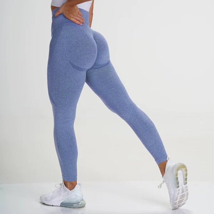 Damskie Legginsy Sportowe z Wysokim Stanem i Modelującym Efektem