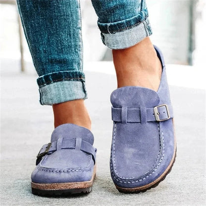 Damskie Loafersy z Ozdobną Klamrą