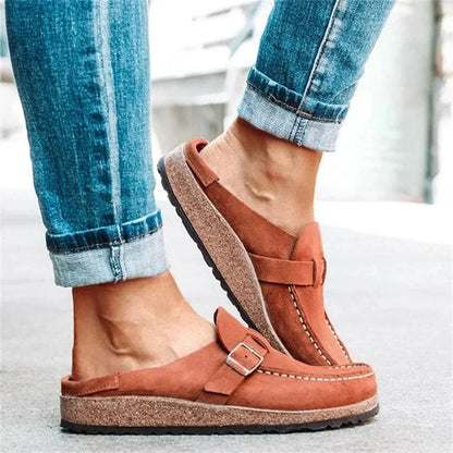Damskie Loafersy z Ozdobną Klamrą