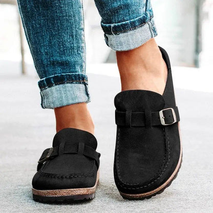 Damskie Loafersy z Ozdobną Klamrą