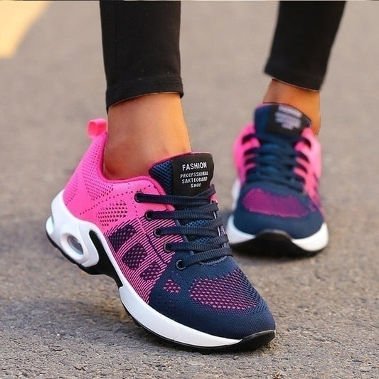 Męskie Stylowe Tekstylne Sneakersy z Wzmocnieniem i Wyściełanym Kołnierzem