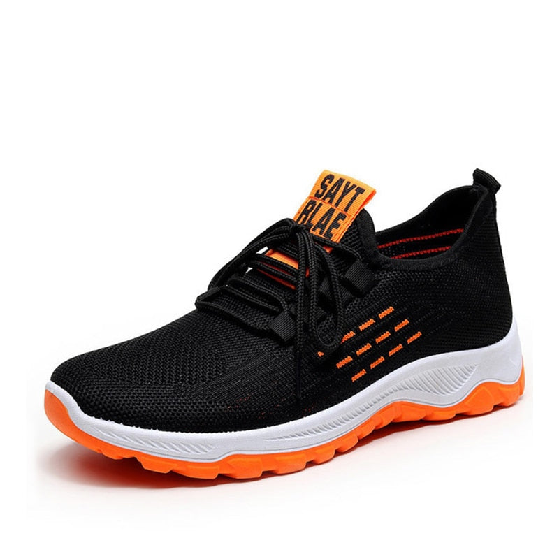 Męskie Wygodne Tekstylne Sneakersy Slip-On z Elastycznym Materiałem