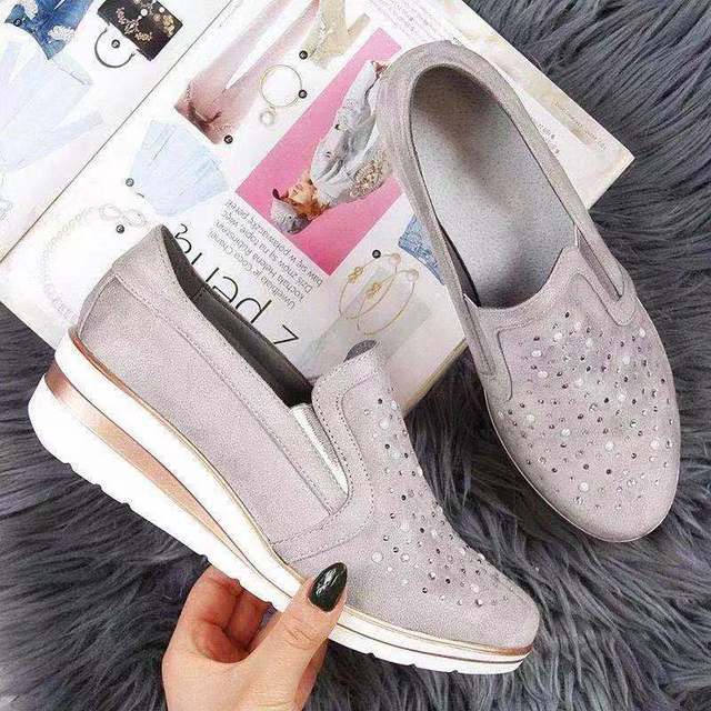 Damskie Sneakersy z Siatkową Cholewką i Gumową Podeszwą
