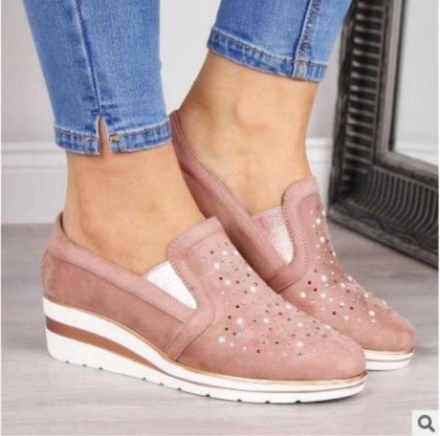 Damskie Sneakersy z Siatkową Cholewką i Gumową Podeszwą