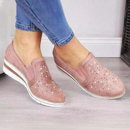 Damskie Sneakersy z Siatkową Cholewką i Gumową Podeszwą