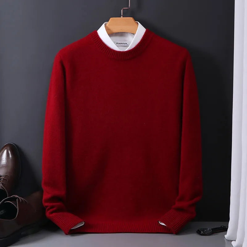Variant image for Męski Elegancki Kaszmirowy Sweter z Wysokiej Jakości z Uniwersalnym Krojem-1
