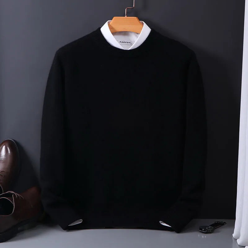 Variant image for Męski Elegancki Kaszmirowy Sweter z Wysokiej Jakości z Uniwersalnym Krojem-5