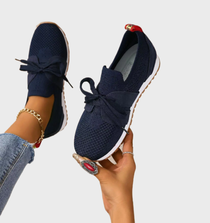 Damskie Wygodne Oddychające Sneakersy z Siatki z Elastyczną Podeszwą