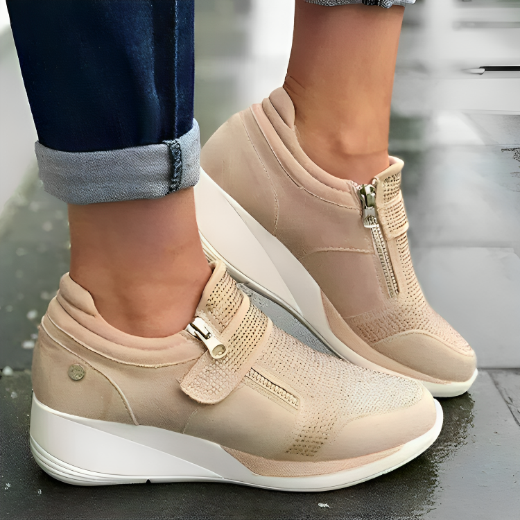 Variant image for Kobiece Eleganckie Syntetyczne Sneakersy z Ergonomicznymi Podeszwami-9
