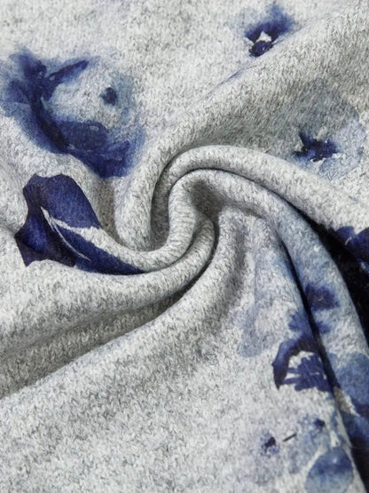Kobieca Casual Bluza z Długim Rękawem i Okrągłym Dekoltem