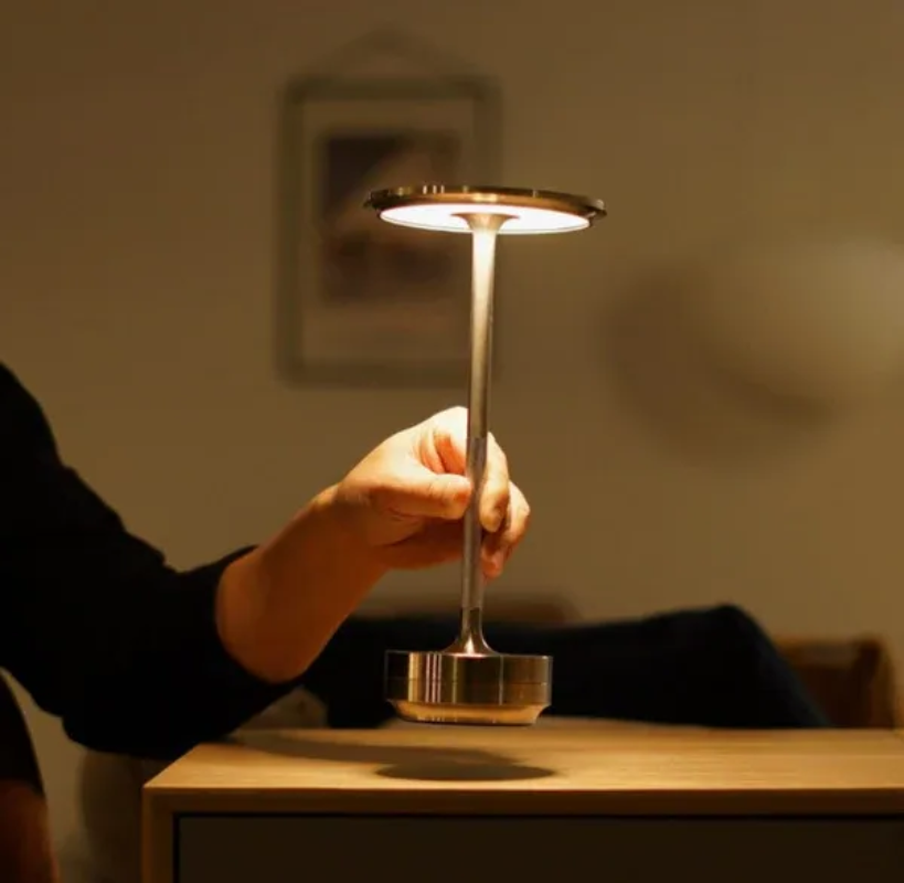 Lampa Stołowa Bezprzewodowa z Dotykowym Sterowaniem