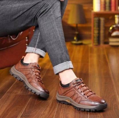 Męskie Buty Sznurowane z Stabilną Formą