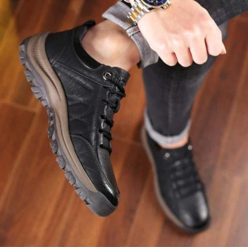 Męskie Buty Sznurowane z Stabilną Formą