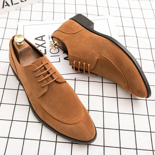 Męskie Klasyczne Buty Oxford z Antypoślizgową Podeszwą 0