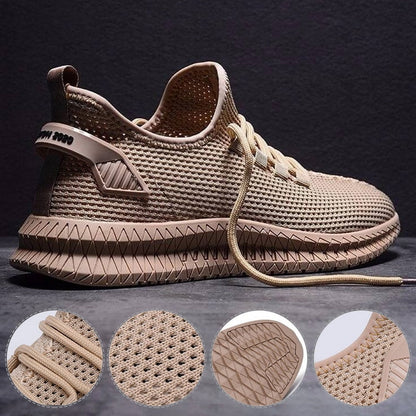 Męskie Buty Sportowe z Cholewką z Siatki