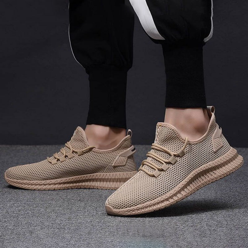 Męskie Buty Sportowe z Cholewką z Siatki
