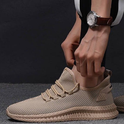 Męskie Buty Sportowe z Cholewką z Siatki