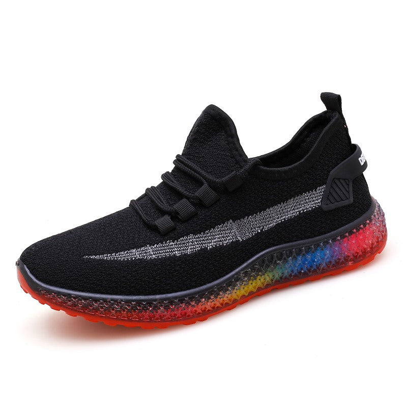 Męskie Sneakersy z Siateczkową Cholewką