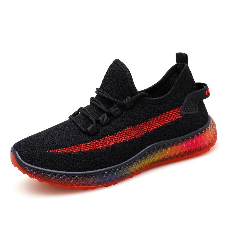 Męskie Sneakersy z Siateczkową Cholewką