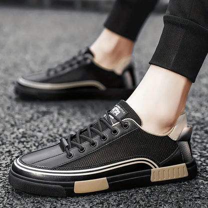Męskie Sportowe Sneakersy z Bocznym Paskiem na Co Dzień