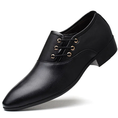 Męskie Sznurowane Buty Klasycznego Kroju 0