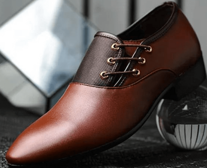 Męskie Sznurowane Buty Klasycznego Kroju 2