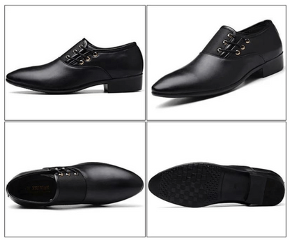 Męskie Sznurowane Buty Klasycznego Kroju 6