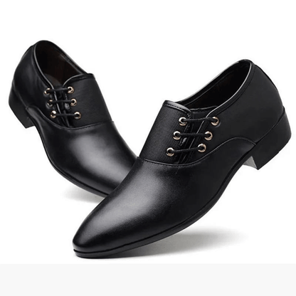 Męskie Sznurowane Buty Klasycznego Kroju 8