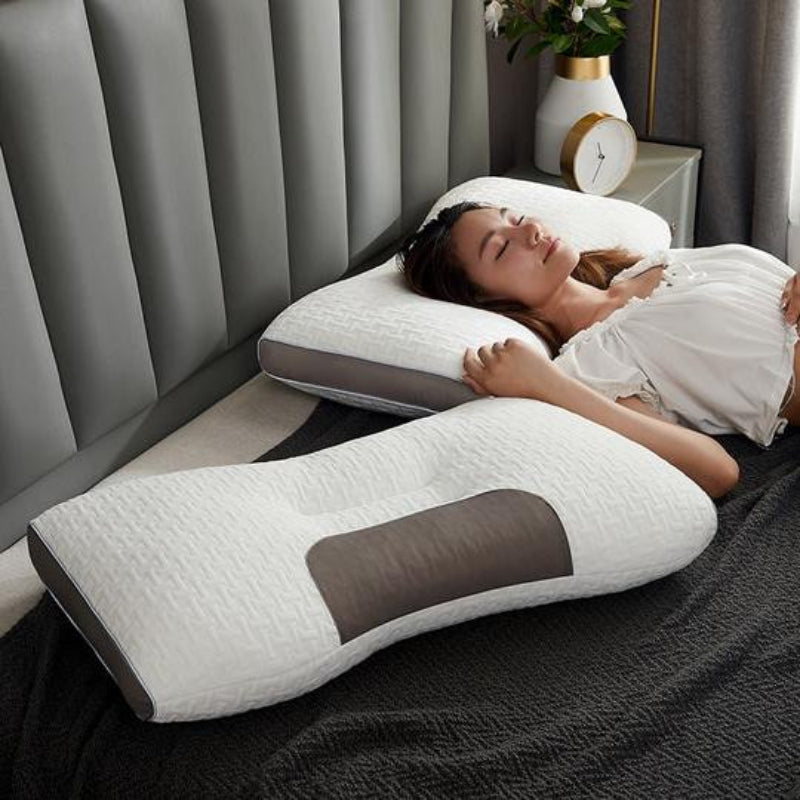 Poduszka Ergonomiczna dla Osób Śpiących na Plecach i Boku z Wsparciem Szyi i Ramion