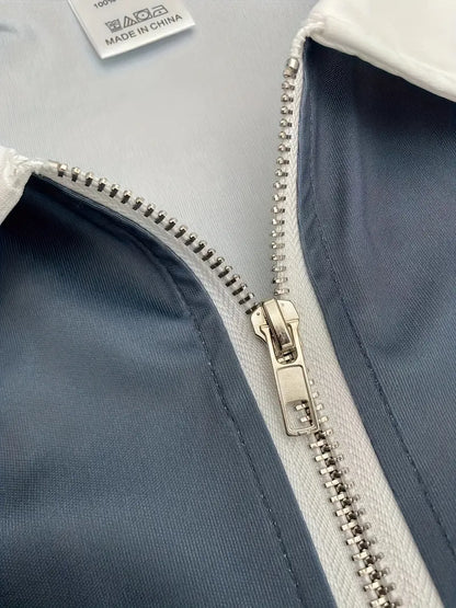 Męski Stylowy Poloshirt z Półzamkiem i Klasycznym Kołnierzykiem
