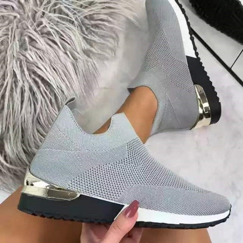 Variant image for Męskie Wygodne Tekstylne Sneakersy z Amortyzowanymi Wkładkami i Złotymi Detailami-10