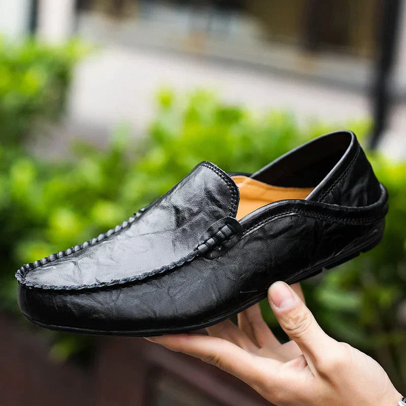 Variant image for Męskie Eleganckie Skórzane Loafersy z Ergonomicznym Wkładem-11