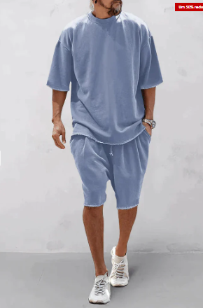 Variant image for Męski Wygodny Zestaw Casual z Wysokiej Jakości Bawełny z Nowoczesnym Krojem-17