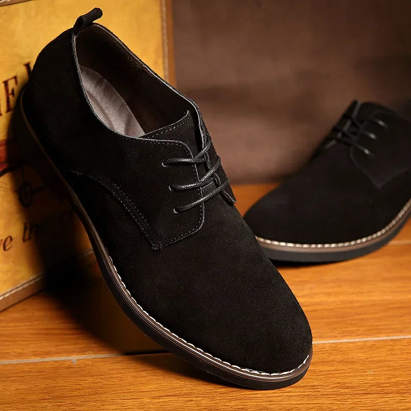 Casual Buty Oxford z Zamszu z Sznurowaniem Męski | Idealne na codzienne dni