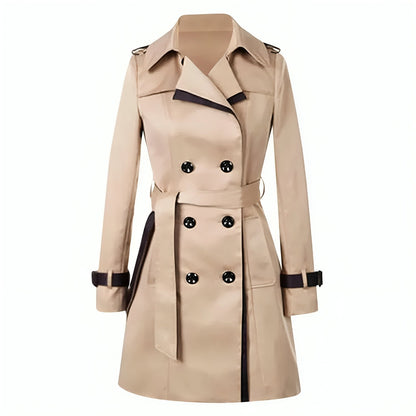 Damski Trenchcoat z Pasek