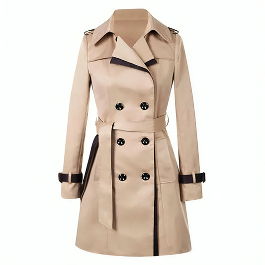 Damski Trenchcoat z Pasek
