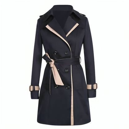 Damski Trenchcoat z Pasek